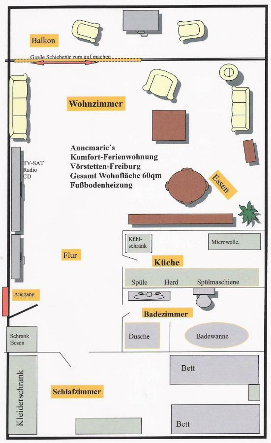 Annes Ferienwohnung Freiburg Vorstetten المظهر الخارجي الصورة